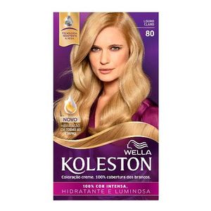 Coloração Creme Kit Koleston 80 Louro Claro