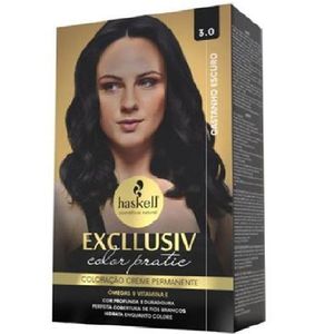 Kit Coloração Excllusiv Color Pratic 3.0 Castanho Escuro Haskell