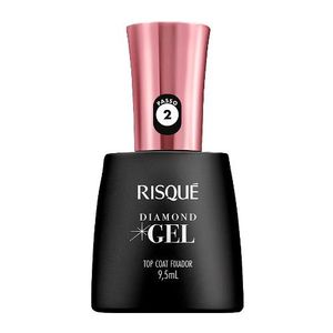 Esmalte Risqué Diamond Gel Top Coat Fixador 9,5ml