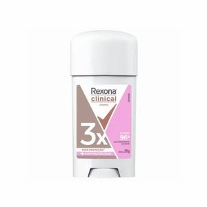 Desodorante Antitranspirante Stick Creme Rexona Clinical Classic Feminino 96h 58g