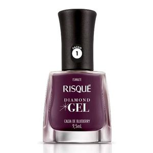 Esmalte Risqué Diamond Gel Calda de Blueberry 9,5ml