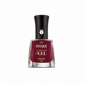 Esmalte Risqué Diamond Gel Amora Negra