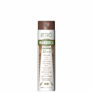 Shampoo 12 em 1 Retrô Cosméticos Mandioca 300ml