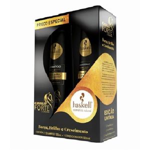 Kit Haskell Cavalo Forte  Shampoo e Condicionador Crescimento Capilar 500ml