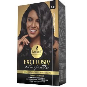 Kit Coloração Excllusiv Color Pratic 4.0 Castanha Médio Haskell
