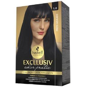 Kit Coloração Excllusiv Color Pratic 1.0 Preto Azulado Haskell