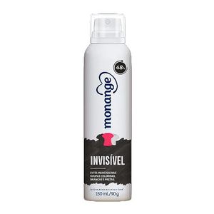 Desodorante Antitranspirante Monange Aerossol Invisível 90g