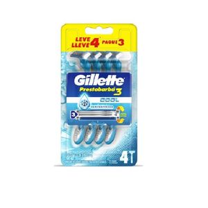Prestobarba 3 Gillette Cool com 4 Unidades