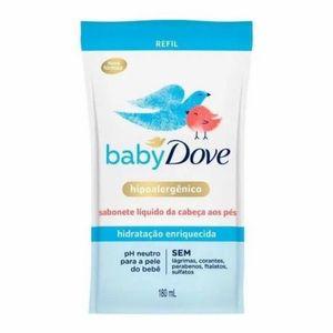 Sabonete Liquido Da Cabeça Aos Pés Baby Dove 180ml Refil