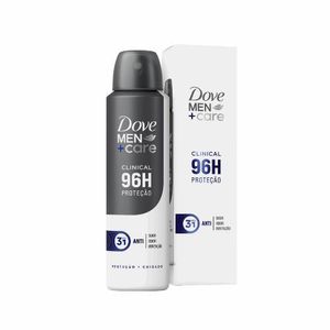 Desodorante Antitranspirante Aerossol Cuidado Total Dove Men+Care Clinical 150ml