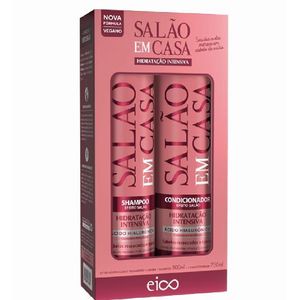 Kit Eico Shampoo + Condicionador Salão em Casa Hidratação Intensiva 800ml