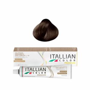 Coloração Itallian Color Professional 5.1 Castanho Claro Cinza 60g