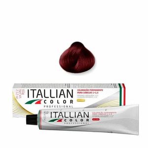 Coloração Itallian Color Professional Premium 6.60 Louro Escuro Vermelho Natural 60g