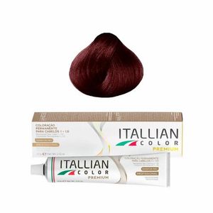 Coloração Itallian Color Professional 6.66 Loiro Escuro Vermelho Intenso 60g