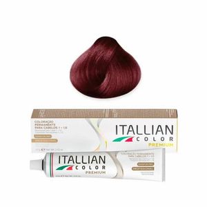 Coloração Itallian Color Profissional 6.62 Louro Escuro Vermelho Violeta 60g