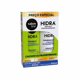 Kit Shampoo e Condicionador Hidra Cachos Ultra Definidos Salon Line 300ml