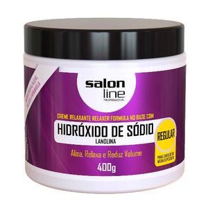 Creme Relaxante Salon Line Hidróxido de Sódio Lanolina Regular 400g