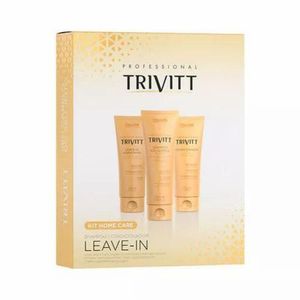 Kit Home Care TRIVITT Shampoo Pós-Química + Condicionador 200ml + Leave in Hidratante 200ml