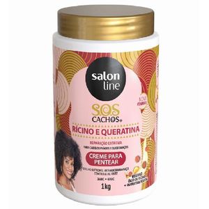 Creme de Pentear Salon Line S.O.S Cachos Rícino e Queratina 1Kg