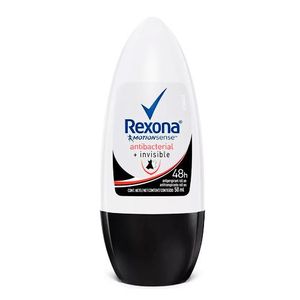 Desodorante Antitranspirante Rollon Rexona Feminino Antibacterial + Invisible 50ml