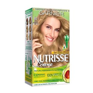 Coloração Creme Garnier Nutrisse 80 Louro Claro