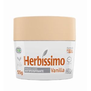 Desodorante Creme Herbissimo Antitranspirante Vanilla 55g