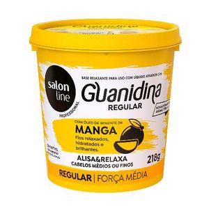 Creme Relaxante Salon Line Guanidina Óleo de Semente de Manga Regular 218g