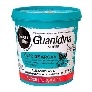 Creme Relaxante Salon Line Guanidina Alisa & Relaxa Óleo de Argan Super 215g