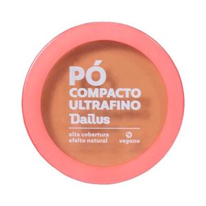 Pó Compacto Ultrafino Dailus Vegano D9 Escuro 10g