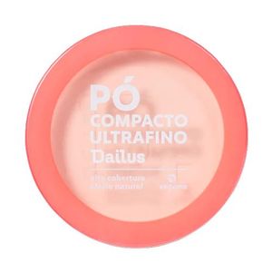 Pó Compacto Ultrafino Dailus Vegano D1 Claro 10g