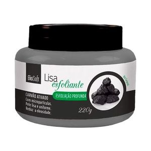 Creme Esfoliante Bio Soft Carvão Ativado Esfoliação Profunda 220g