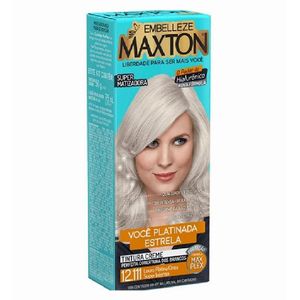 Tinta de Cabelo Maxton 12.111 Louro Platina Cinza Super Intenso