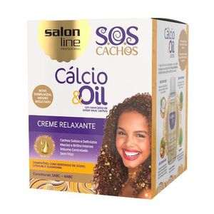 Kit Creme Relaxante Salon Line Guanidina Calcio & Oil