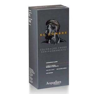 Kit Coloração Creme Semipermanente Acquaflora El Hombre Castanho Claro