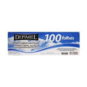 Lenço Descartável Depimiel Para Depilação 100 folhas