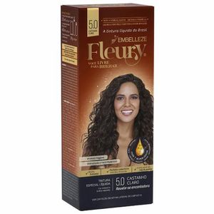 Tinta de Cabelo Fleury 5.0 Castanho Claro