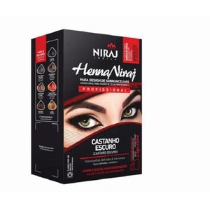 Henna Niraj Profissional Sobrancelha Castanho Escuro 3,5g