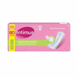 Protetor Diário Intimus Frescor Diário Sem Abas Com Perfume 80 Unidades