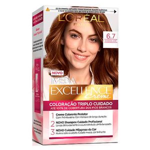 Coloração Permanente Creme Imédia Excellence 6.7 Chocolate