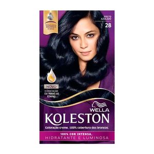 Coloração Creme Kit Koleston 28 Preto Azulado