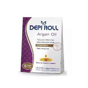 Folhas Depilatórias Corporais Argan Oil DepiRoll 16Un