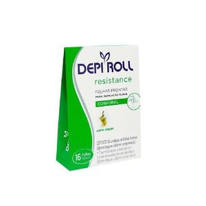 Folhas Depilatórias Corporais Algas DepiRoll 16Un