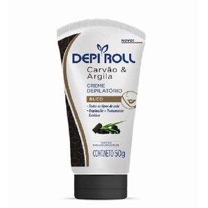 Creme Depilatório Depi Roll Buço Carvão & Argila 50g