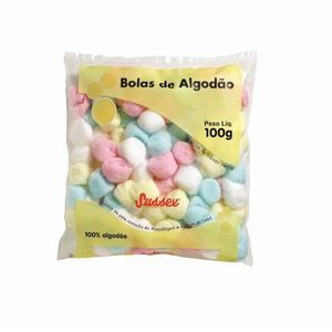 Algodão Sussex Bola Colorida 100G