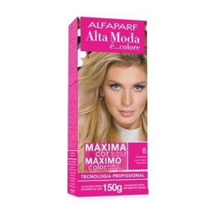 Coloração Creme Alta Moda Alfaparf Cor 8.0 Louro Claro Guaraná