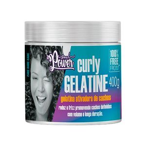 Gelatina ativadora de cachos soul power curly gelatine 400g