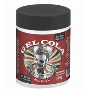 Gel Cola Soft Fix  Alta Fixação Barber Shop 500g