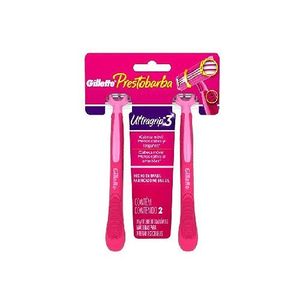 Aparelho de Depilar Descartável Feminino Gillette Prestobarba UltraGrip3 2 Unidades