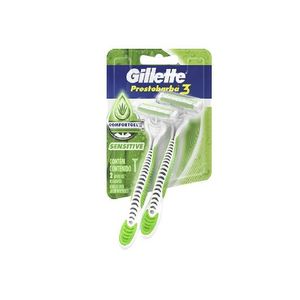 Aparelho Gillette Prestobarba 3 Sensecare Com 2 Unidades
