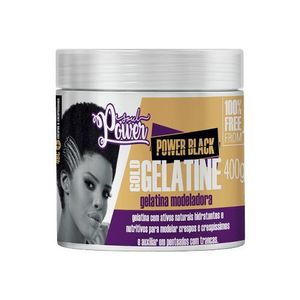 Gelatina soul power modeladora de cachos power black gold